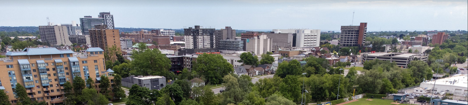 Rooftop view of downtown Oshawa