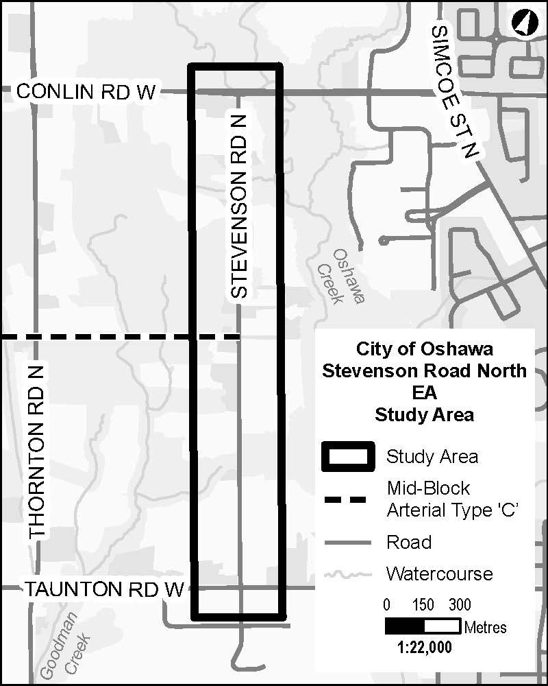 Stevenson Rd. N. Study area map