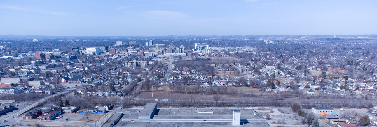 Oshawa Skyline facing North and overlooking Simcoe Street South and Downtown Oshawa