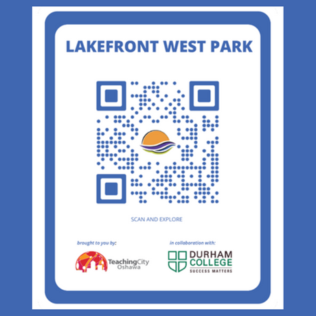 QR code of lakefront wayfinding