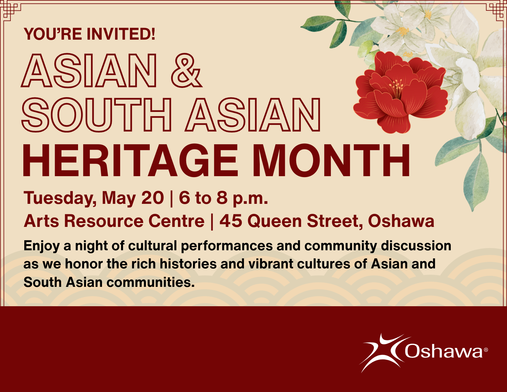 Asian and South Asian Heritage Month invitation