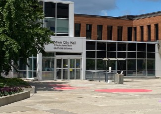 City Hall civic square entrance