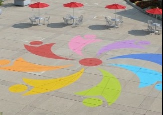 overhead view of Civic Square