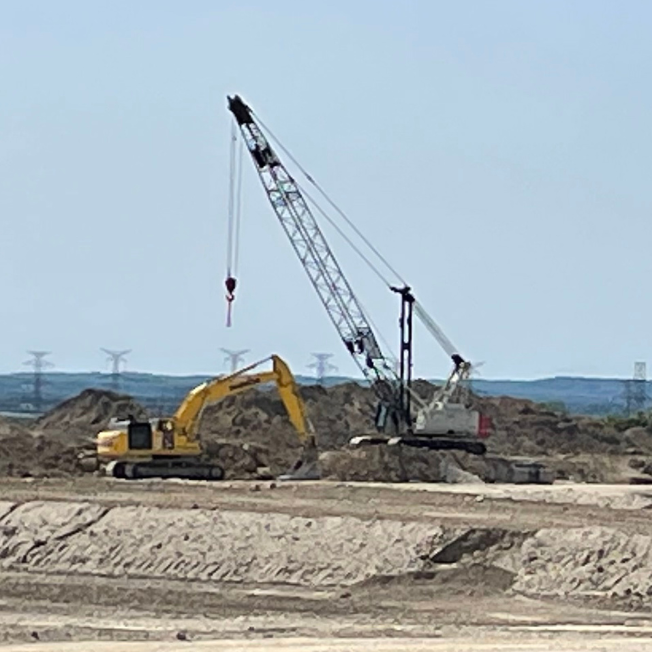 Construction site activity