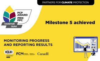 award for Federation of Canadian Municipalities Partners for Climate Protection (PCP) program.
