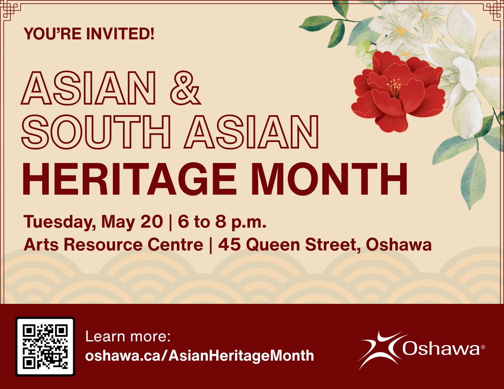 Asian and South Asian Heritage Month invitation