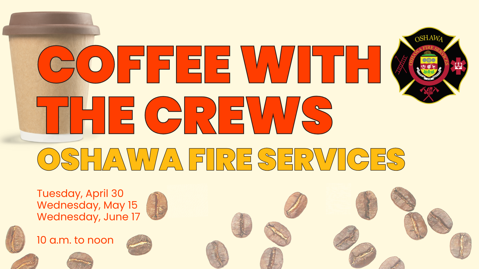 Coffee with Oshawa Fire Services Crew