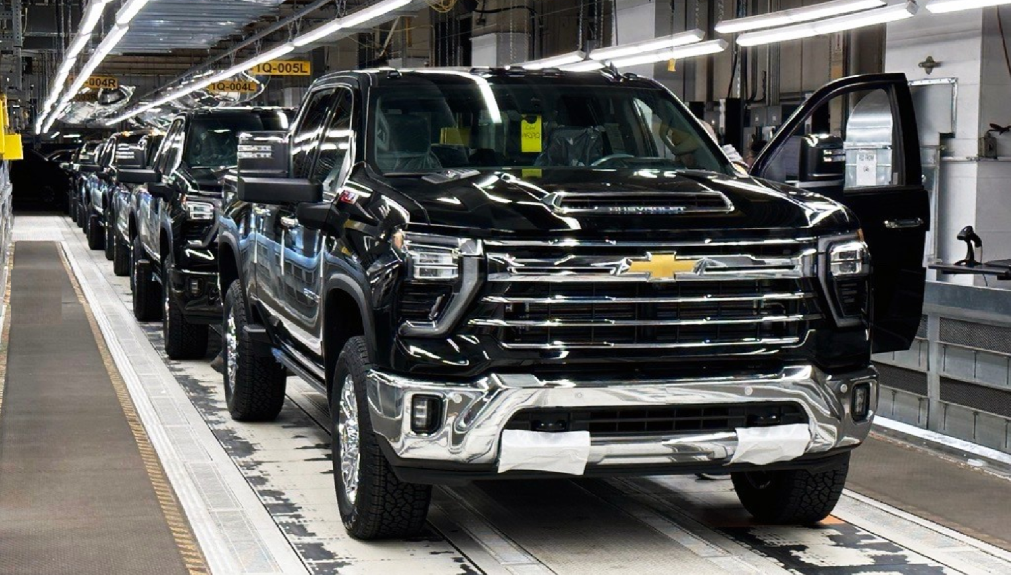 2024 Silverado trucks in production at the Oshawa Assembly Plant