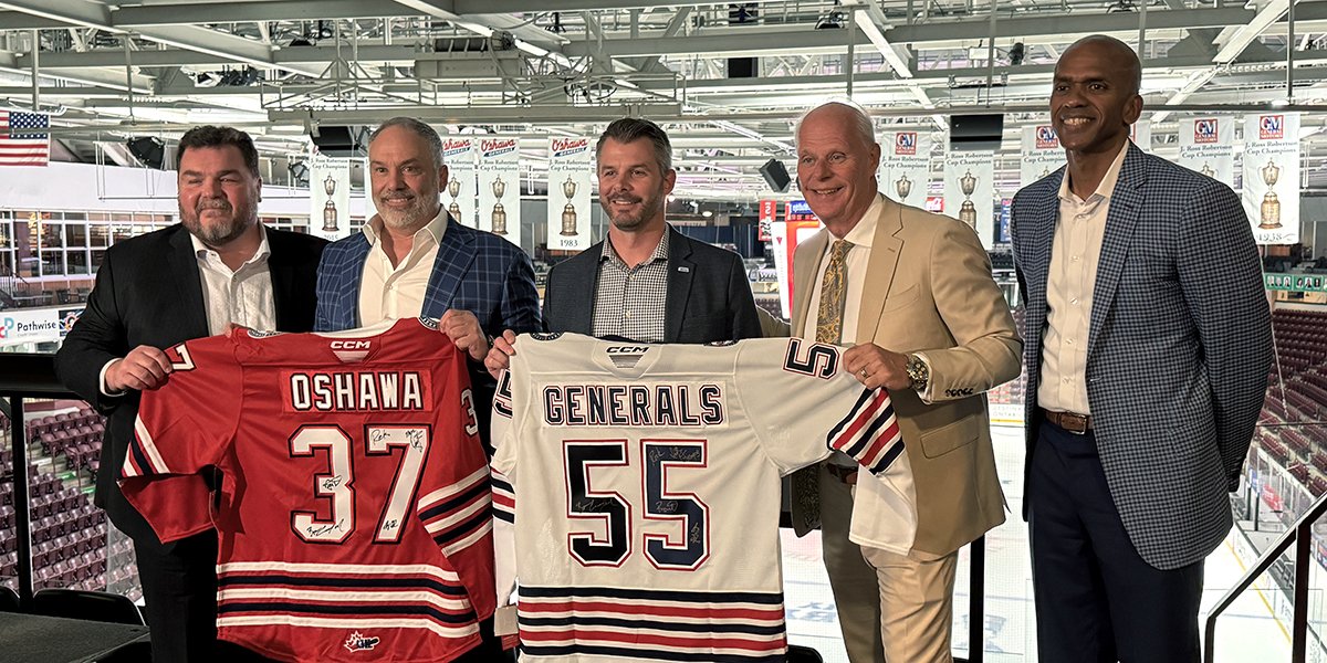 Oshawa Generals 30 year partnership announcement