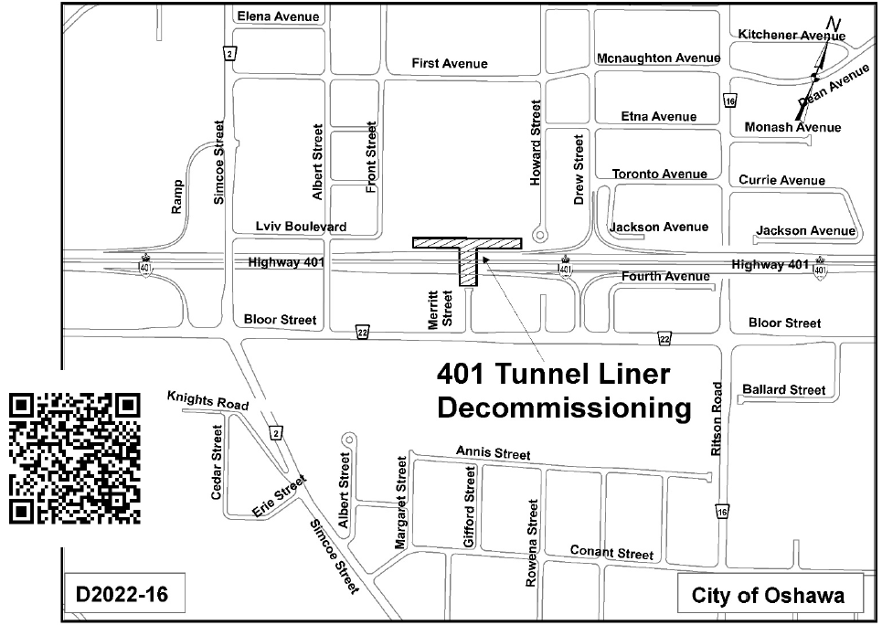 Map of March closure on Merritt St.