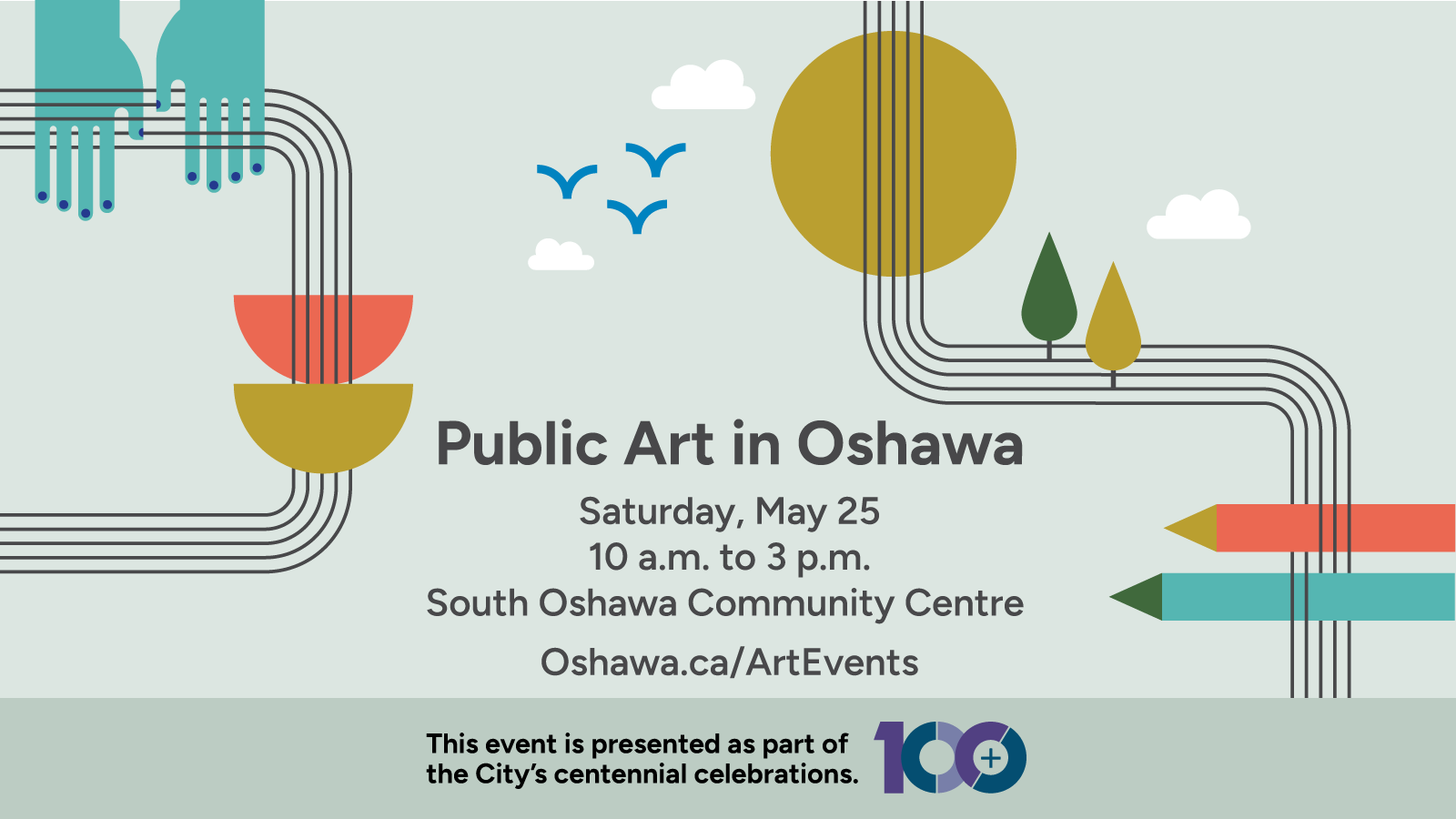 Public Art in Oshawa, Saturday, May 25 at South Oshawa Community Centre