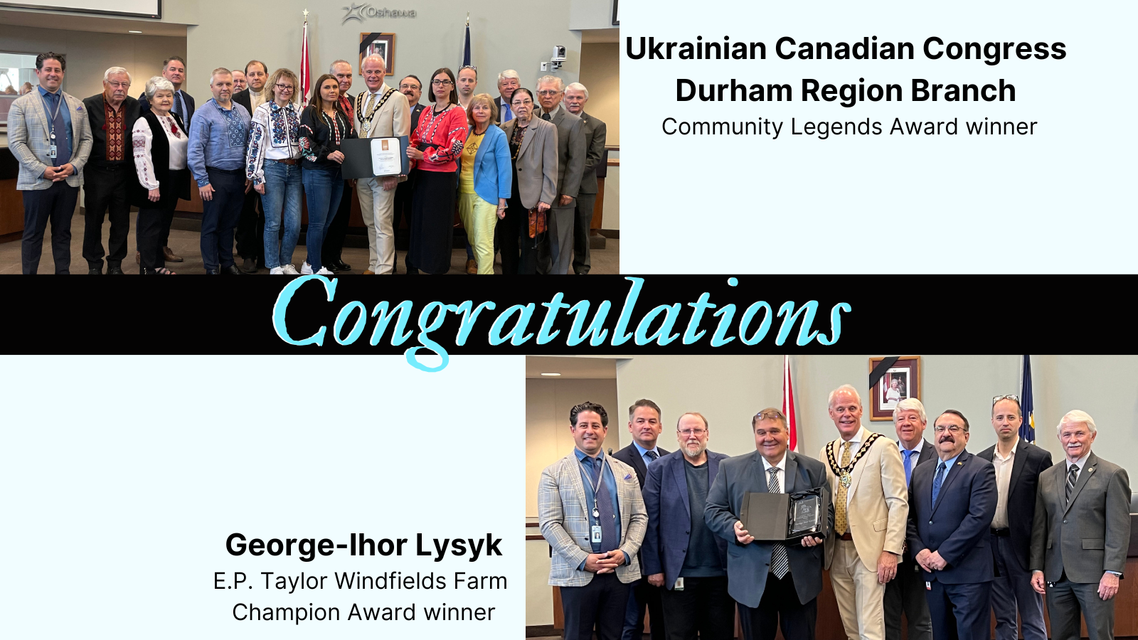 Community Legends and E.P. Taylor Windfields Farm Champion award winners