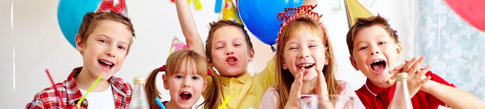 Children attending a birthday party