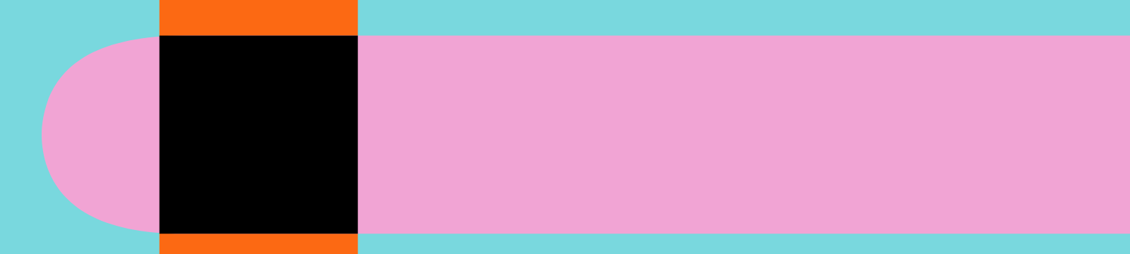 Culture Days 2025 graphic: A teal background with a pink and orange ribbon