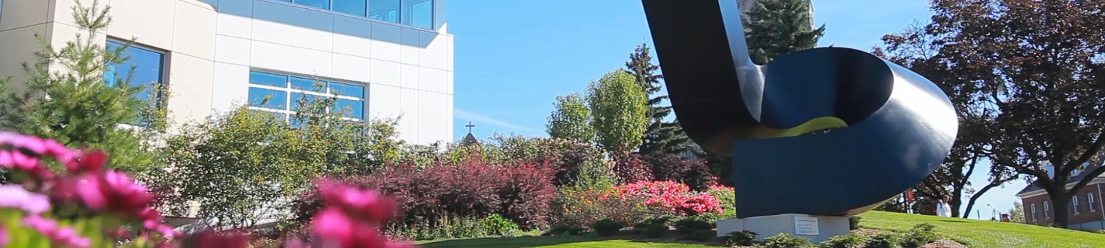 Sculpture by Clement Meadmore, titled "Upstart II"