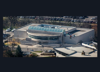 Aerial view of the gallery