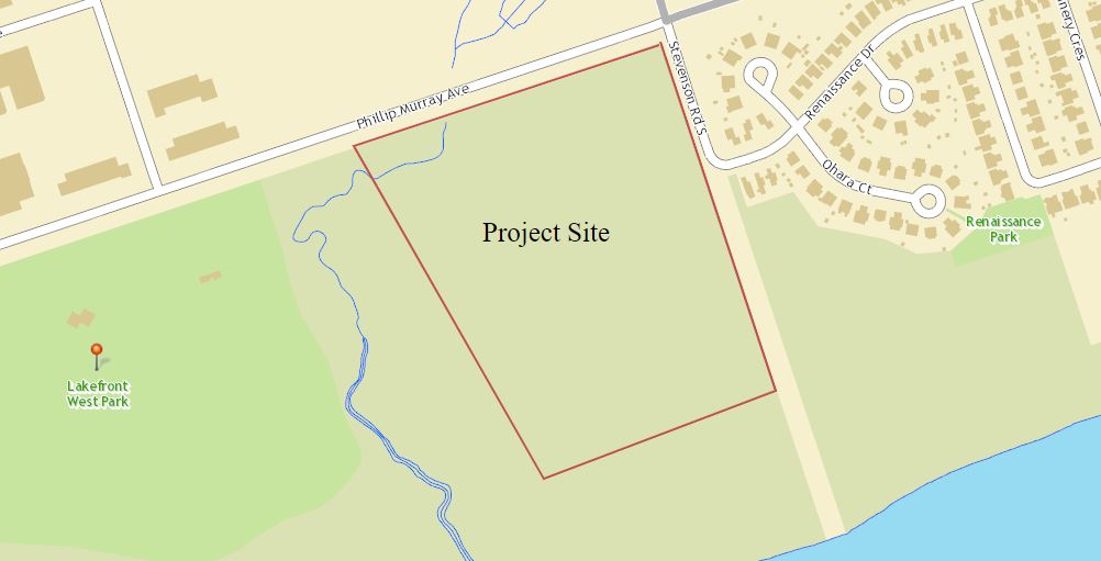 Map of Gold Point Wildlife Reserve project site