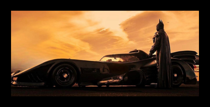Batman and batmobile