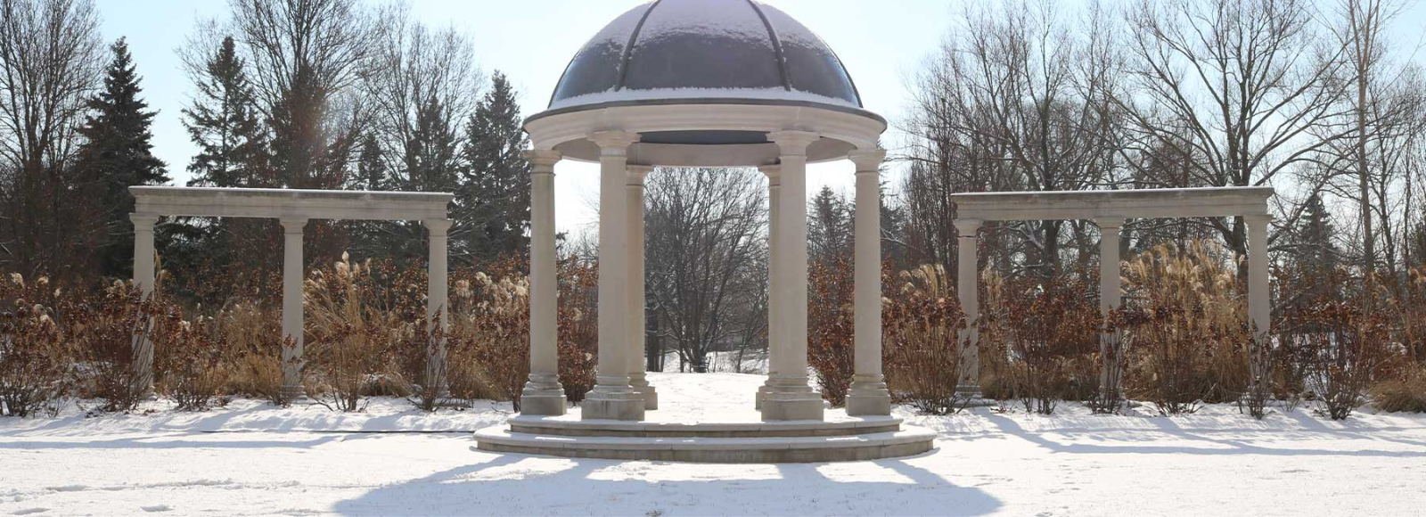Rockery garden and bridge at the Oshawa Valley Botanical Gardens