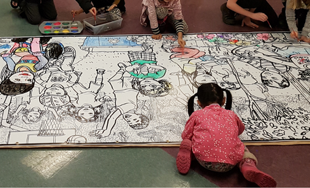 Children colouring