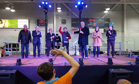 people on a stage