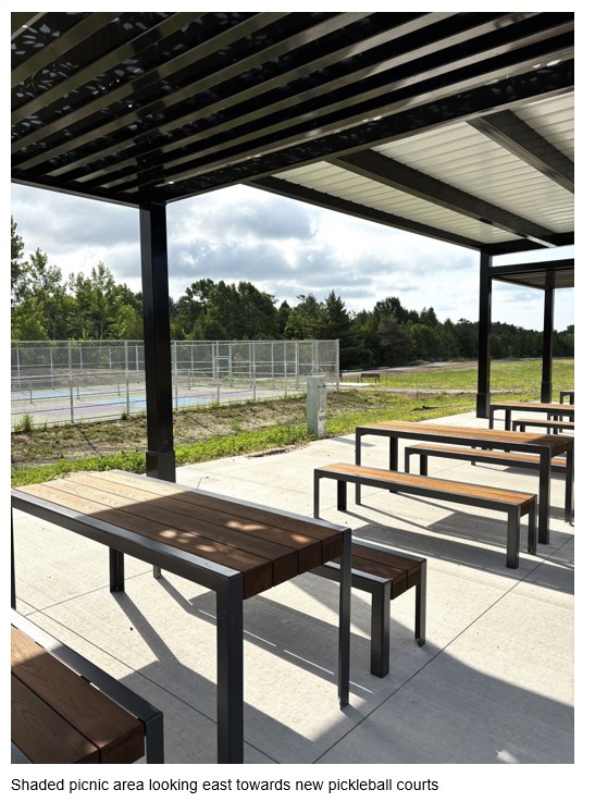 Shaded picnic area