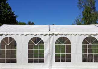 Picture of a large white tent