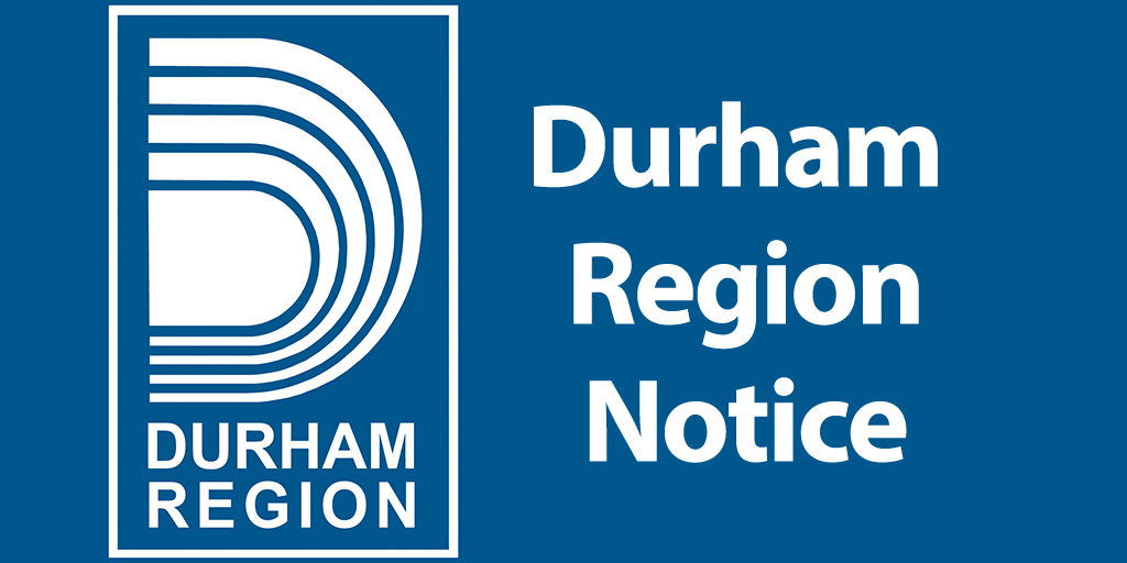 Durham Region Notice image