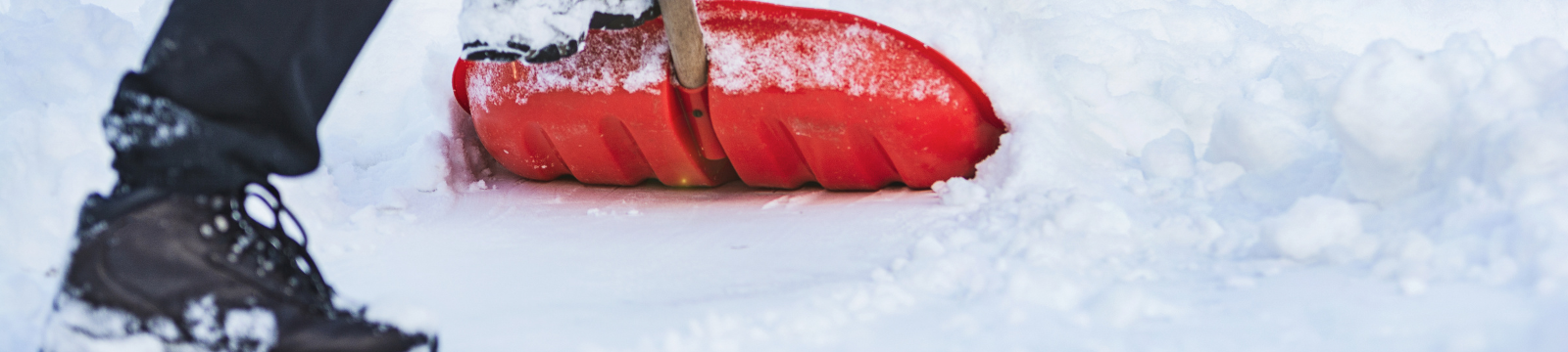 person shoveling a snow