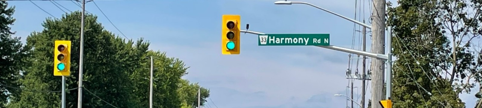 Regional Road sign at Harmony Rd.