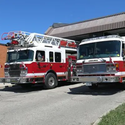 Fire Station 3 with fire truck