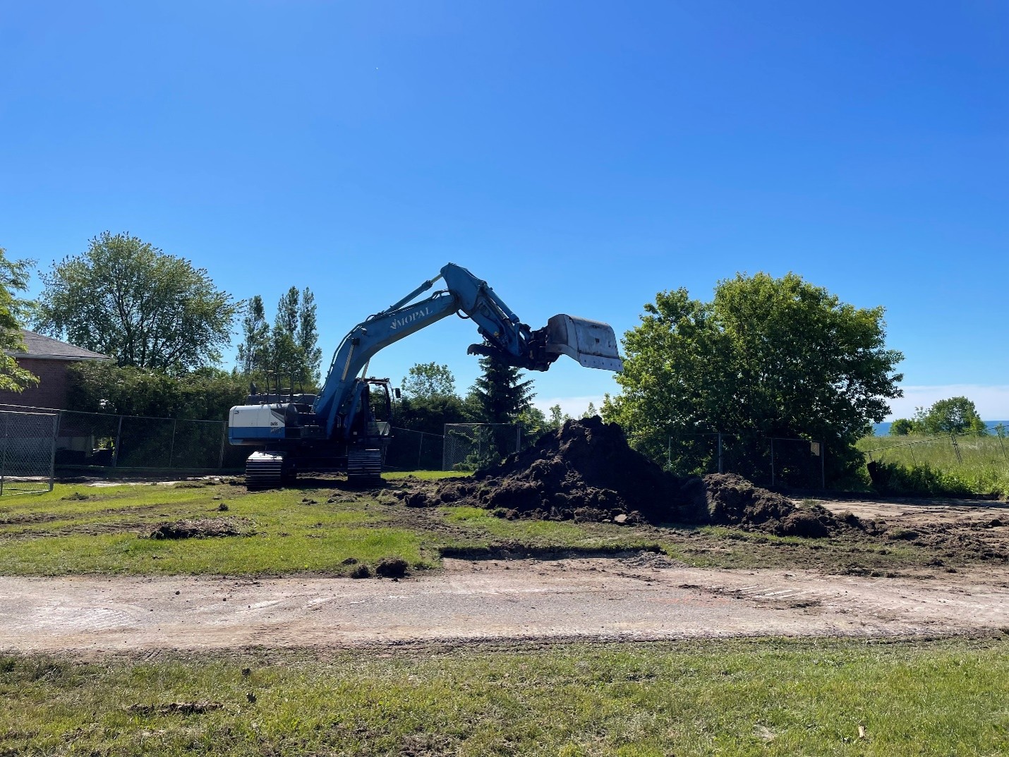 Excavation work in progress
