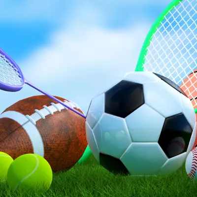 sports equipment on a field