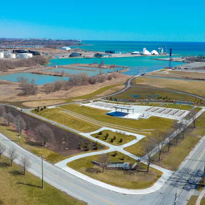 Aerial of Ed Broadbent park