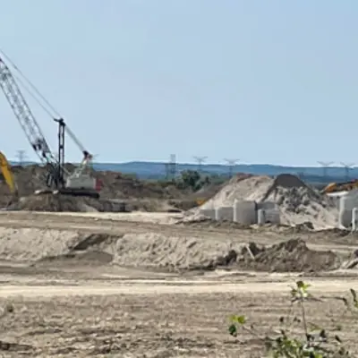 Active construction site
