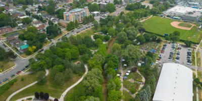 Peony Festival Aerial Photo