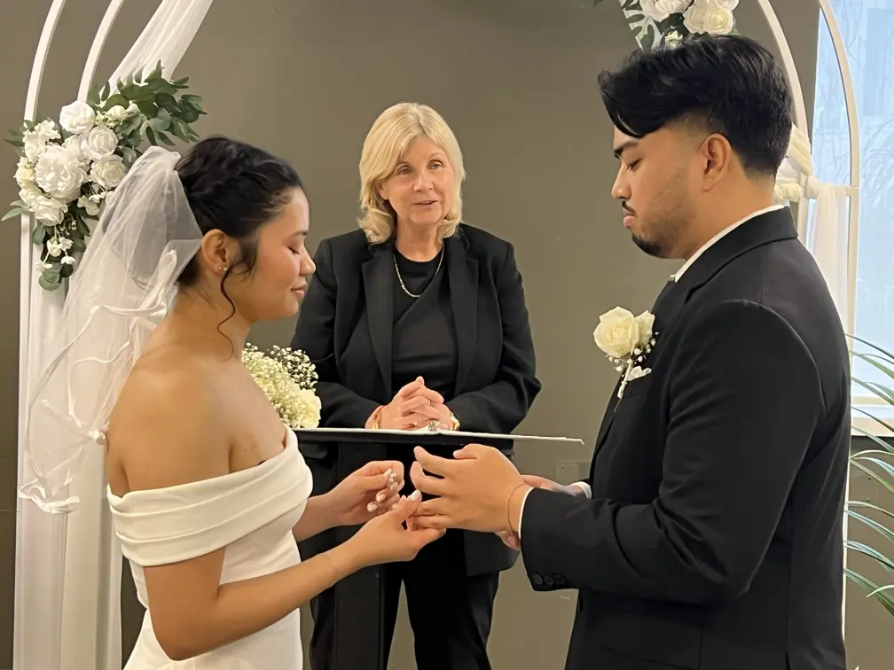 Couple during ceremony