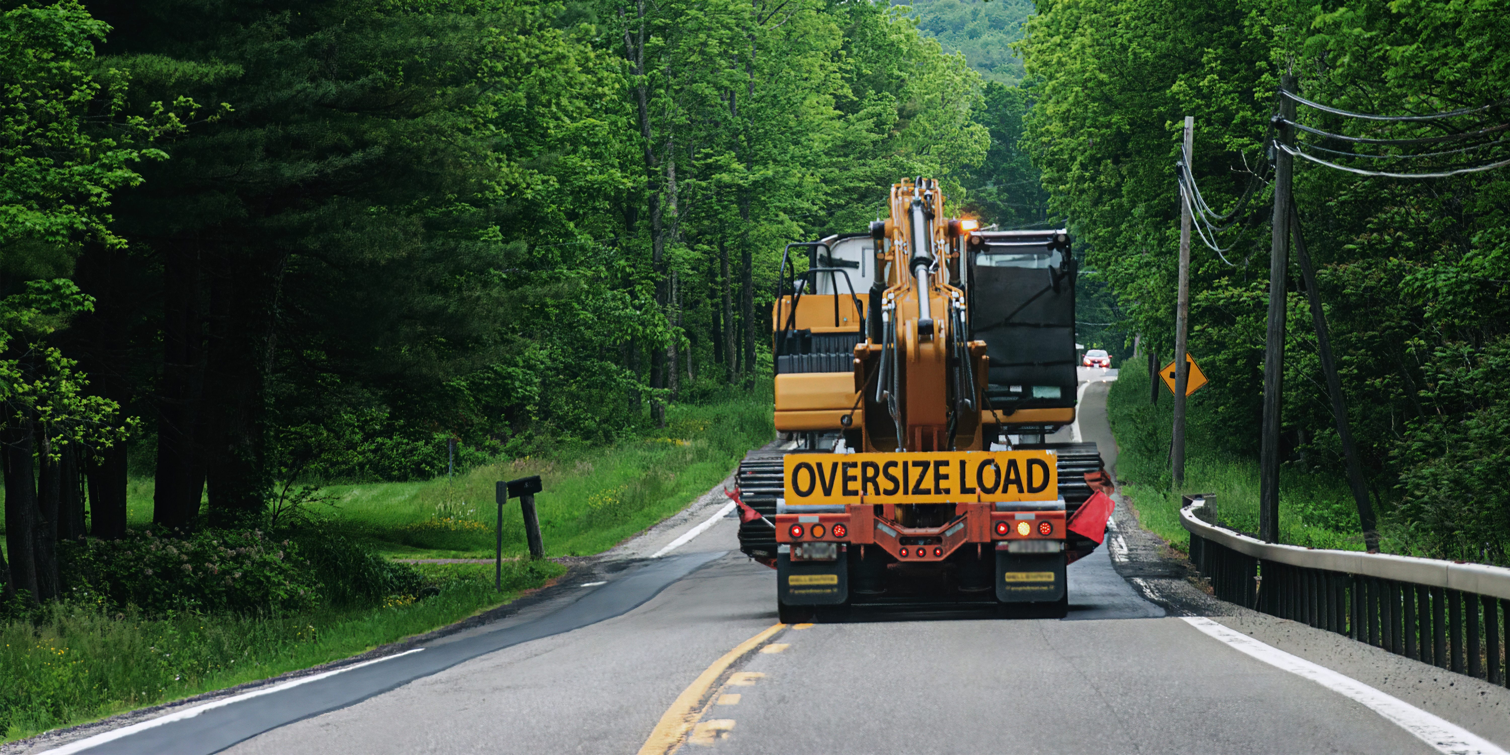 truck labelled with oversize load