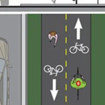 two way in boulevard multi use trail