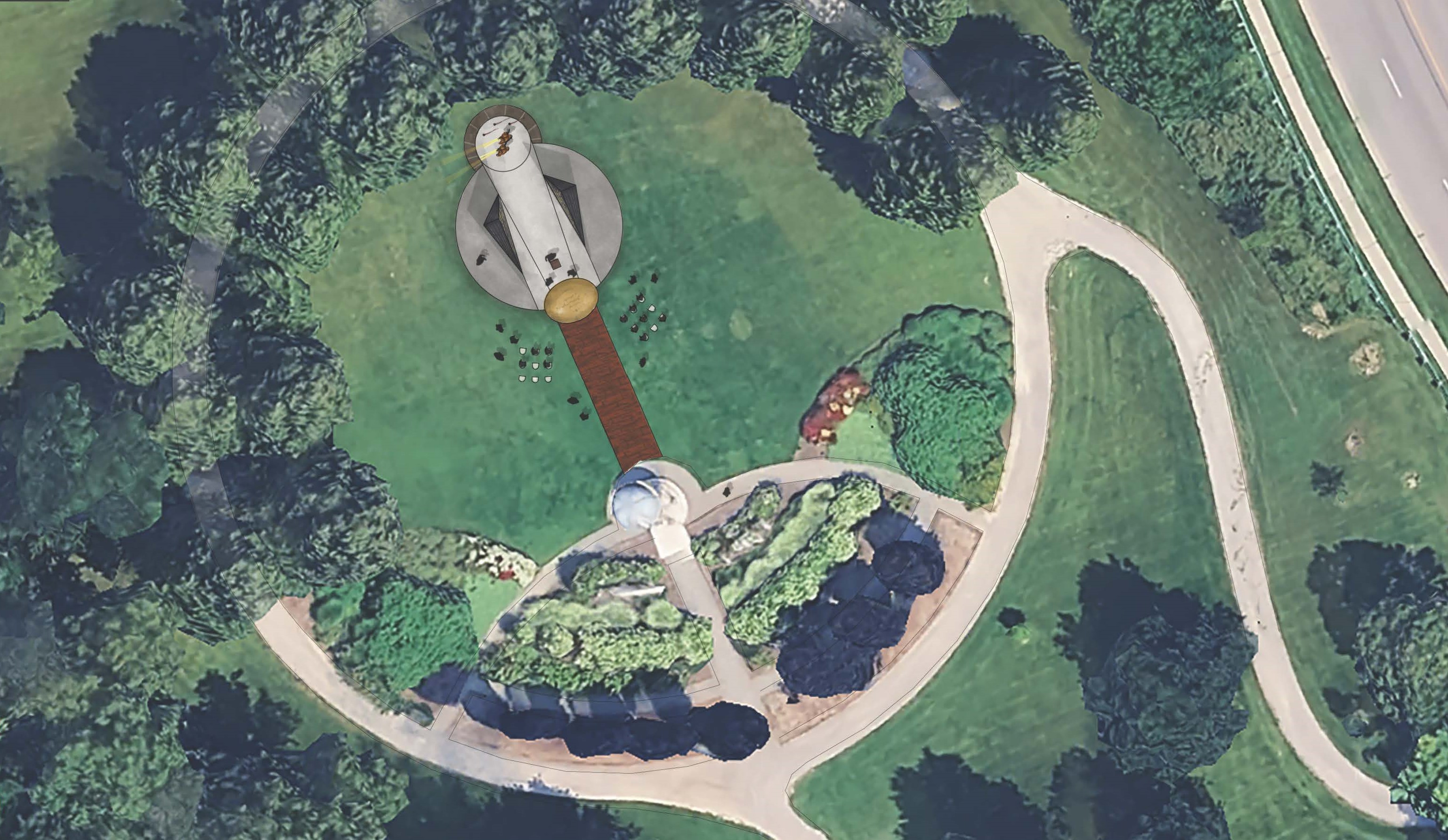 Firefighters Memorial project rendering