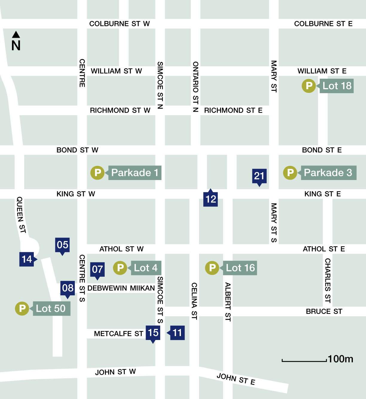 Doors Open event site map: Downtown Oshawa