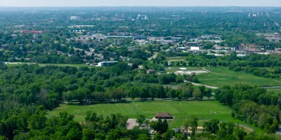 Aerial of the City of Oshawa