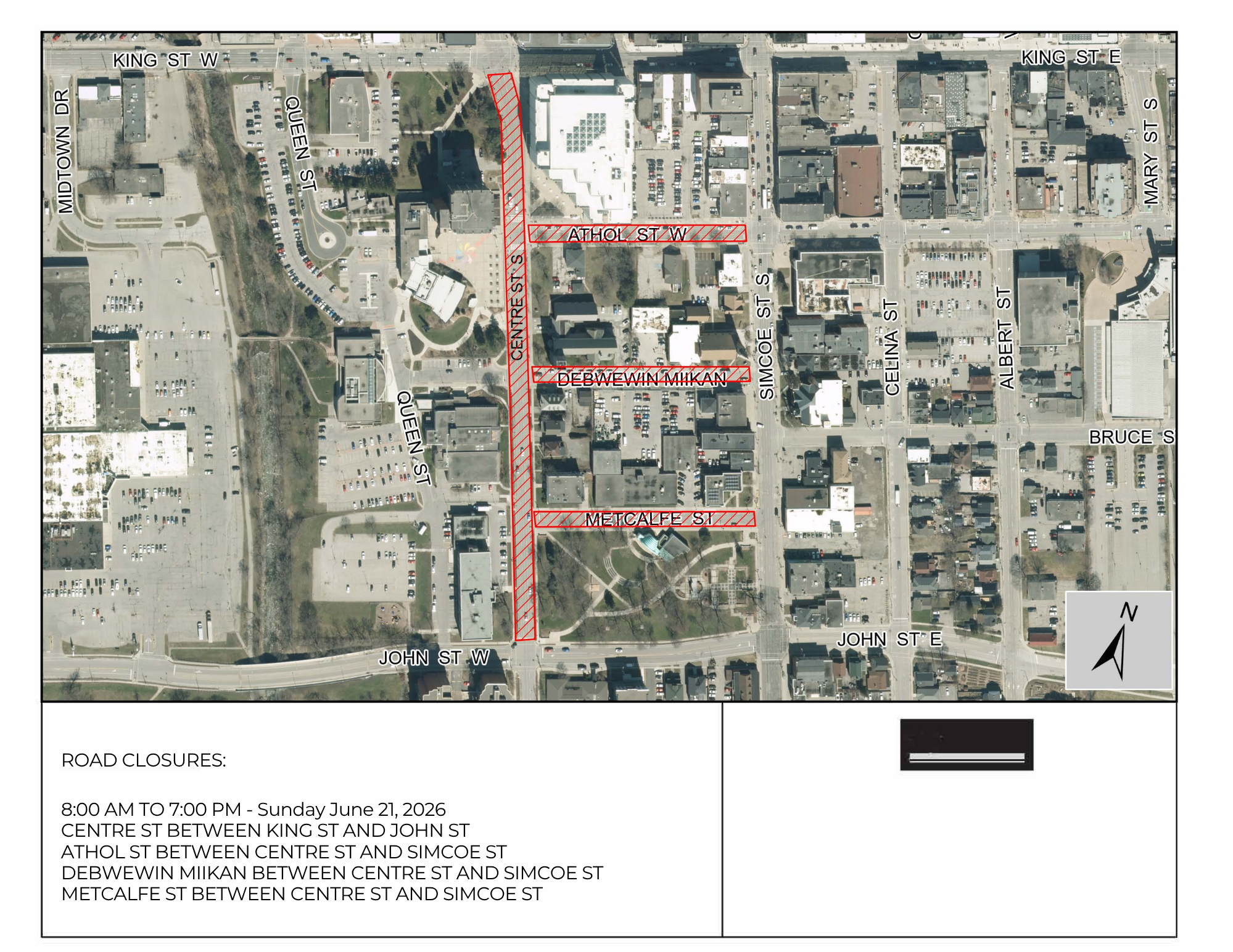 Fiesta Road Closure Map