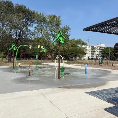 Splash pad at Cordova Valley park
