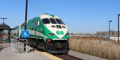 GO Train at Oshawa station