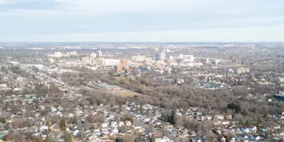 Aerial of Bloor and Simcoe