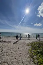 Fine Art students at Second Marsh beach