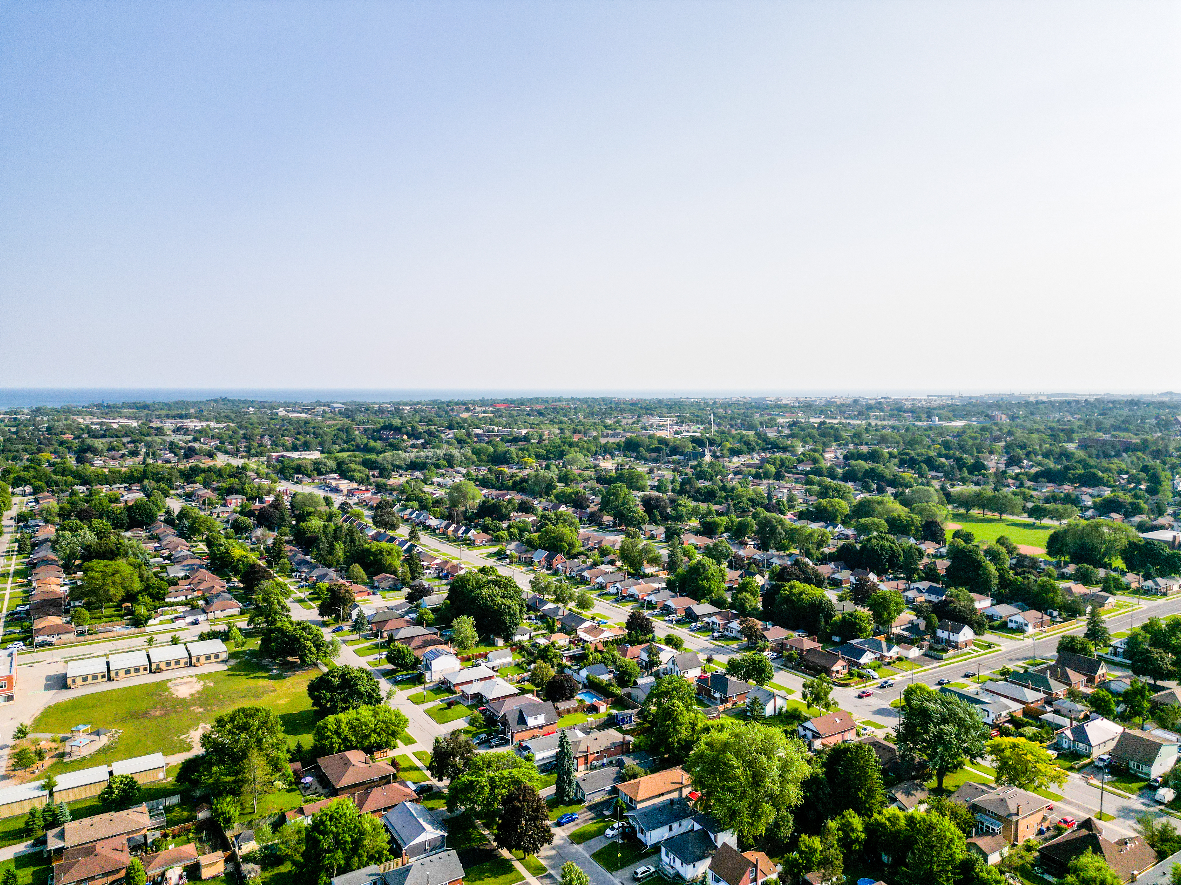 Aerial of the City of Oshawa