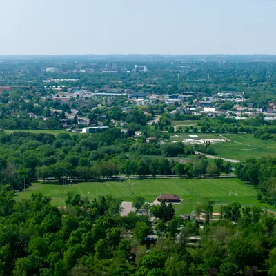 aerial of Oshawa
