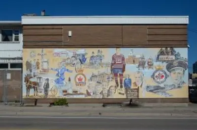 Oshawa's 75th Anniversary mural